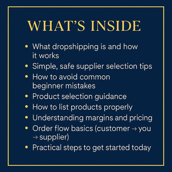 Dropshipping Info Kit • E-comStarter Station (Physical Guide Included) - Picture 2 of 3